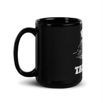 Keep Truckin' Black Glossy Mug