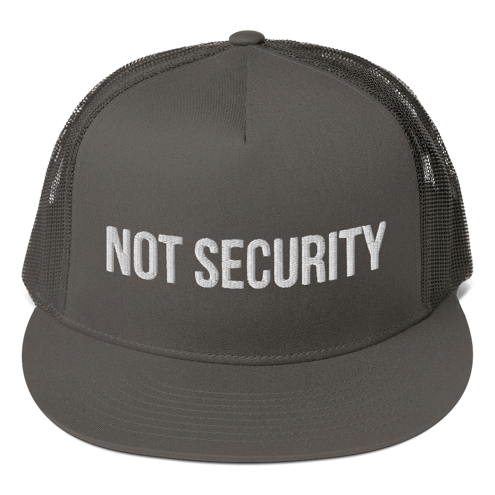 Not Security Mesh Back Snapback